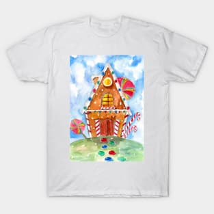 Gingerbread House and Lollipops T-Shirt